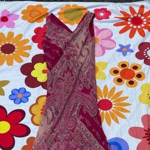 pink paisley dress